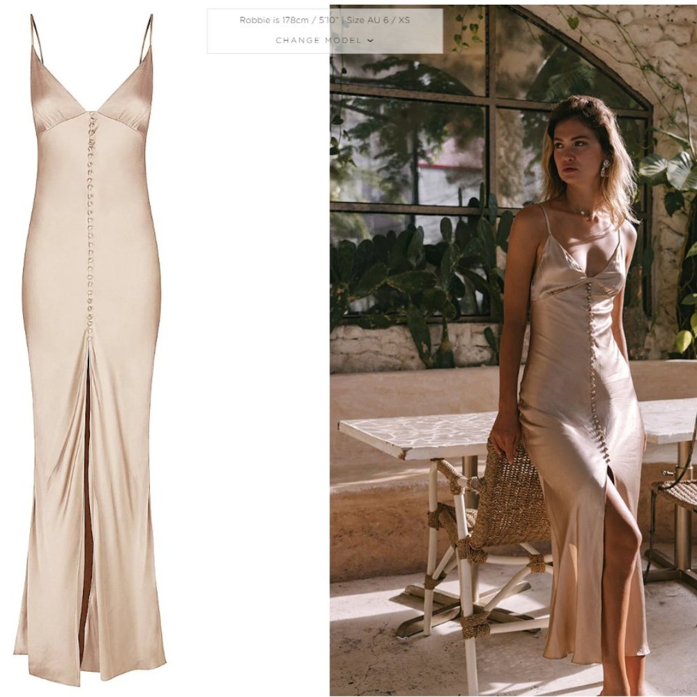 Shona Joy La Lune Bias Slip Dress - NWT